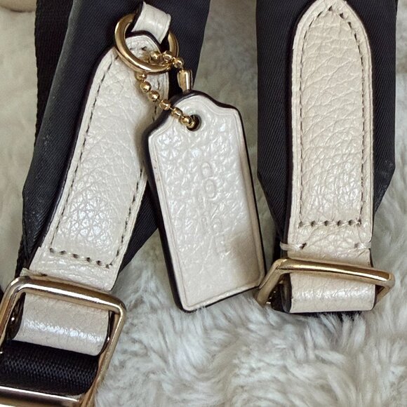 Coach Mini Charlie Cream Pebble Leather Backpack A1881 F28995 main image 6